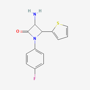 3-Amino-1-(4-fluorophenyl)-4-(thiophen-2-yl)azetidin-2-one