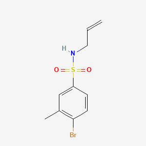 molecular formula C10H12BrNO2S B1185567 N-allyl-4-bromo-3-methylbenzenesulfonamide 