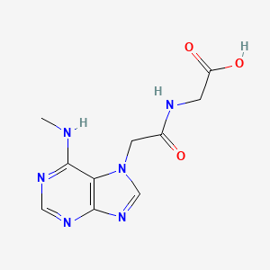 N-{[6-(Methylamino)-7H-purin-7-yl]acetyl}glycine