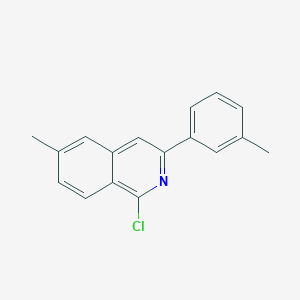 molecular formula C17H14ClN B11855717 1-Chloro-6-methyl-3-(3-methylphenyl)isoquinoline CAS No. 561046-32-0