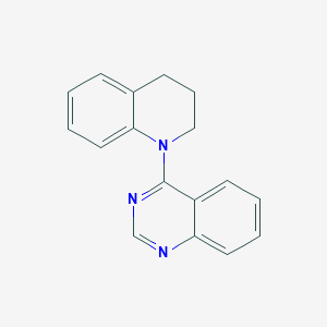 molecular formula C17H15N3 B11855726 4-(3,4-Dihydroquinolin-1(2h)-yl)quinazoline CAS No. 6637-36-1