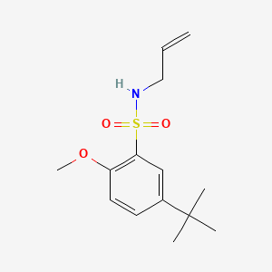 molecular formula C14H21NO3S B1185575 N-allyl-5-tert-butyl-2-methoxybenzenesulfonamide 