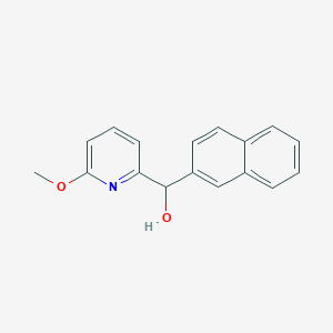 molecular formula C17H15NO2 B11855767 (6-Methoxypyridin-2-yl)(naphthalen-2-yl)methanol 