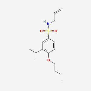 molecular formula C16H25NO3S B1185578 N-allyl-4-butoxy-3-isopropylbenzenesulfonamide 