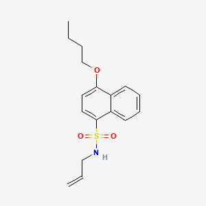 molecular formula C17H21NO3S B1185579 N-allyl-4-butoxy-1-naphthalenesulfonamide 