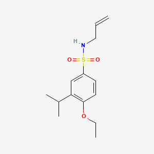 molecular formula C14H21NO3S B1185582 N-allyl-4-ethoxy-3-isopropylbenzenesulfonamide 