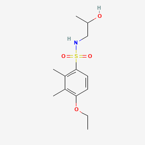 4-ethoxy-N-(2-hydroxypropyl)-2,3-dimethylbenzenesulfonamide