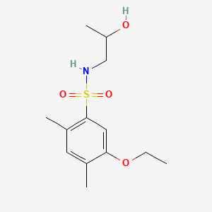 molecular formula C13H21NO4S B1185584 5-ethoxy-N-(2-hydroxypropyl)-2,4-dimethylbenzenesulfonamide 