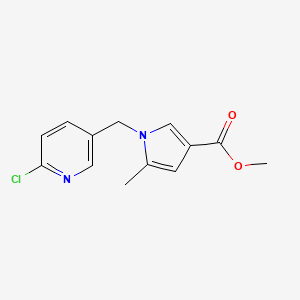 Methyl 1-((6-chloropyridin-3-yl)methyl)-5-methyl-1H-pyrrole-3-carboxylate