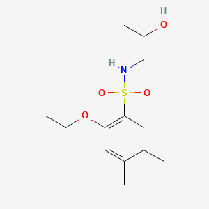 molecular formula C13H21NO4S B1185586 2-ethoxy-N-(2-hydroxypropyl)-4,5-dimethylbenzenesulfonamide 