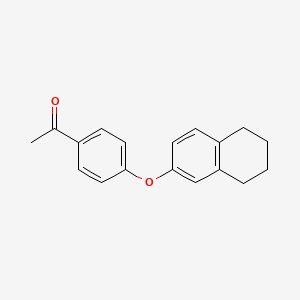 1-[4-(5,6,7,8-Tetrahydronaphthalen-2-yloxy)phenyl]ethanone