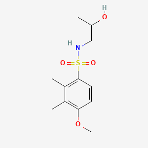 molecular formula C12H19NO4S B1185593 N-(2-hydroxypropyl)-4-methoxy-2,3-dimethylbenzenesulfonamide 
