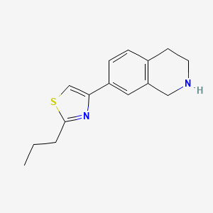 2-Propyl-4-(1,2,3,4-tetrahydroisoquinolin-7-yl)thiazole