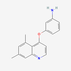 3-((5,7-Dimethylquinolin-4-yl)oxy)aniline