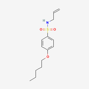 molecular formula C14H21NO3S B1185602 N-allyl-4-(pentyloxy)benzenesulfonamide 