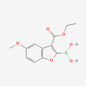 (3-(Ethoxycarbonyl)-5-methoxybenzofuran-2-yl)boronic acid