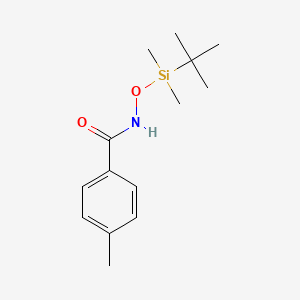 molecular formula C14H23NO2Si B11856220 Benzamide, N-[[(1,1-dimethylethyl)dimethylsilyl]oxy]-4-methyl- CAS No. 917470-54-3