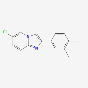 molecular formula C15H13ClN2 B11856248 6-Chloro-2-(3,4-dimethylphenyl)imidazo[1,2-a]pyridine 