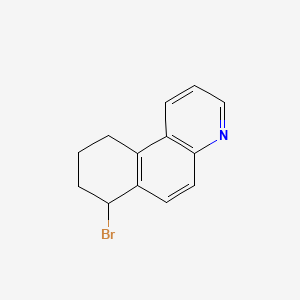 molecular formula C13H12BrN B11856264 7-Bromo-7,8,9,10-tetrahydrobenzo[f]quinoline CAS No. 103620-41-3