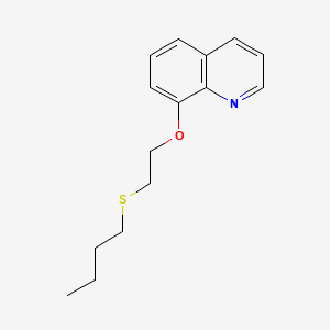 molecular formula C15H19NOS B11856277 8-(2-(Butylthio)ethoxy)quinoline CAS No. 60157-61-1