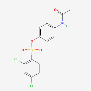 molecular formula C14H11Cl2NO4S B1185630 4-(Acetylamino)phenyl 2,4-dichlorobenzenesulfonate 