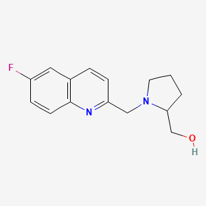 (1-((6-Fluoroquinolin-2-yl)methyl)pyrrolidin-2-yl)methanol