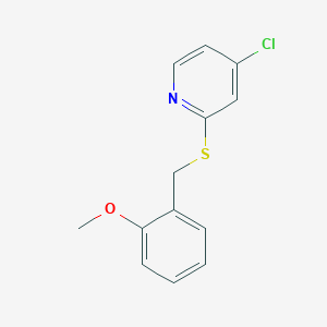 4-Chloro-2-((2-methoxybenzyl)thio)pyridine