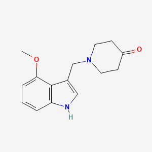 1-((4-Methoxy-1H-indol-3-yl)methyl)piperidin-4-one