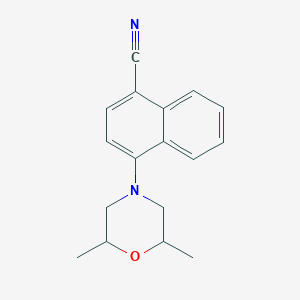 1-Naphthalenecarbonitrile, 4-(2,6-dimethyl-4-morpholinyl)-