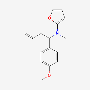 N-[1-(4-methoxyphenyl)but-3-enyl]-N-methylfuran-2-amine