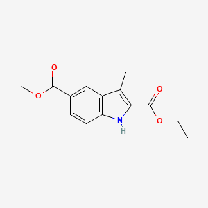 2-Ethyl 5-methyl 3-methyl-1H-indole-2,5-dicarboxylate