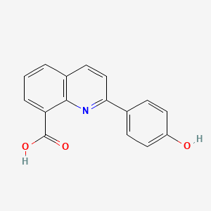 2-(4-Hydroxyphenyl)quinoline-8-carboxylic acid