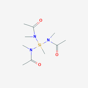 molecular formula C10H21N3O3Si B11856429 N,N',N''-(Methylsilanetriyl)tris(N-methylacetamide) CAS No. 6766-67-2