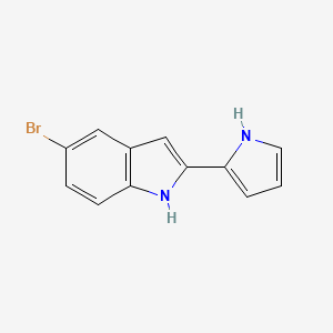 5-Bromo-2-(1h-pyrrol-2-yl)-1h-indole