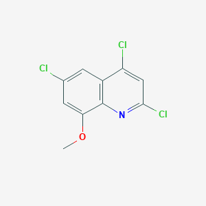 molecular formula C10H6Cl3NO B11856473 2,4,6-Trichloro-8-methoxyquinoline 