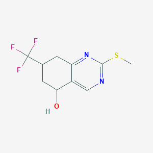 2-(Methylthio)-7-(trifluoromethyl)-5,6,7,8-tetrahydroquinazolin-5-ol