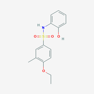 molecular formula C15H17NO4S B1185650 4-ethoxy-N-(2-hydroxyphenyl)-3-methylbenzenesulfonamide 