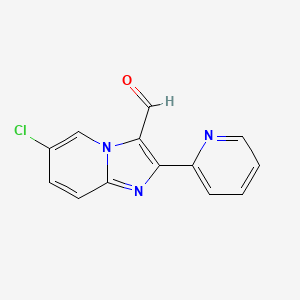 6-Chloro-2-(pyridin-2-yl)imidazo[1,2-a]pyridine-3-carbaldehyde