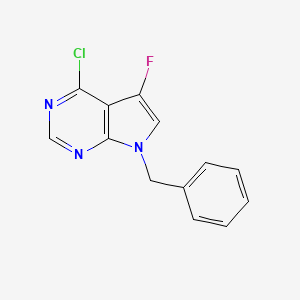 7-Benzyl-4-chloro-5-fluoro-7H-pyrrolo[2,3-d]pyrimidine