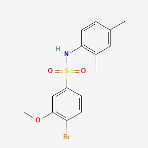 molecular formula C15H16BrNO3S B1185658 4-bromo-N-(2,4-dimethylphenyl)-3-methoxybenzenesulfonamide 