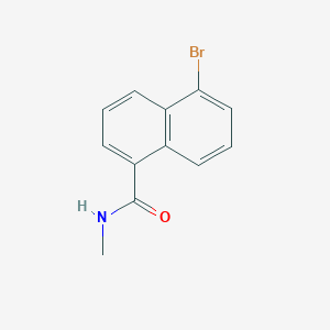 molecular formula C12H10BrNO B11856591 5-Bromo-N-methylnaphthalene-1-carboxamide CAS No. 90067-89-3