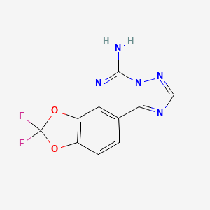 2,2-Difluoro-1,3-dioxolo[4,5-h][1,2,4]triazolo[1,5-c]quinazolin-5-amine