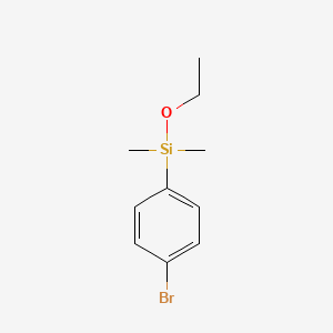 molecular formula C10H15BrOSi B11856648 (4-Bromophenyl)(ethoxy)dimethylsilane 