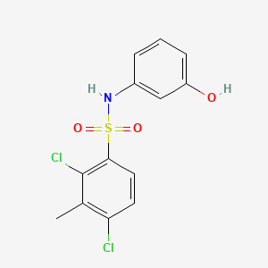2,4-dichloro-N-(3-hydroxyphenyl)-3-methylbenzenesulfonamide