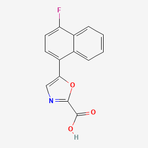 5-(4-Fluoronaphthalen-1-yl)oxazole-2-carboxylic acid