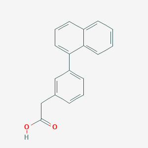 molecular formula C18H14O2 B11856683 2-(3-(Naphthalen-1-yl)phenyl)acetic acid 