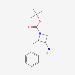 tert-Butyl 3-amino-2-benzylazetidine-1-carboxylate