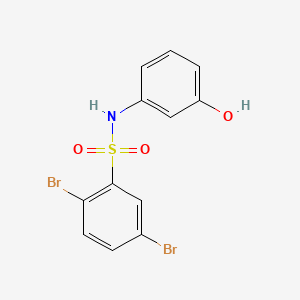 2,5-dibromo-N-(3-hydroxyphenyl)benzenesulfonamide