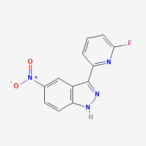 3-(6-fluoropyridin-2-yl)-5-nitro-1H-indazole