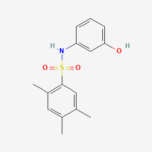 N-(3-hydroxyphenyl)-2,4,5-trimethylbenzenesulfonamide